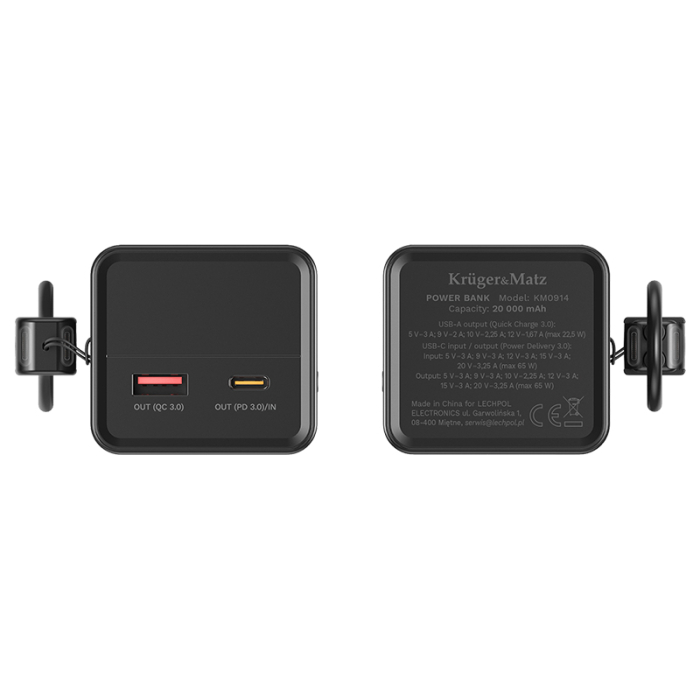 POWER BANK 20000 MAH LI-ION 65W QC PD KRUGER&MATZ [7]