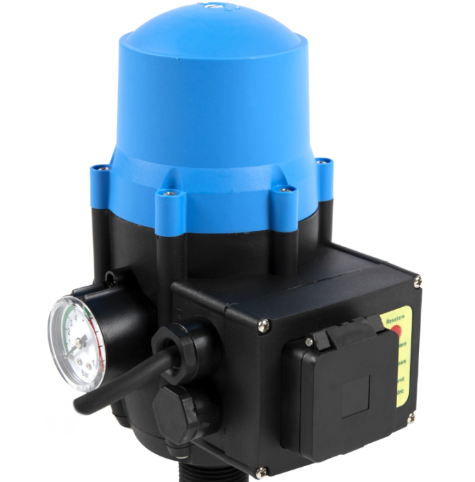 Prescontrol automat Micul Fermier racord 1" presiune maxima 10bar, cablu alimentare, priza, cu manometru [2]