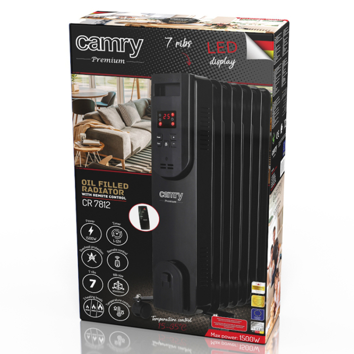 RADIATOR ULEI 7 ELEMENTI 1500W CR 7812 CAMRY [8]