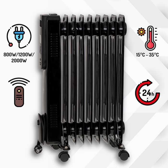 RADIATOR ULEI 9 ELEMENTI 2000W CR 7810 CAMRY [3]