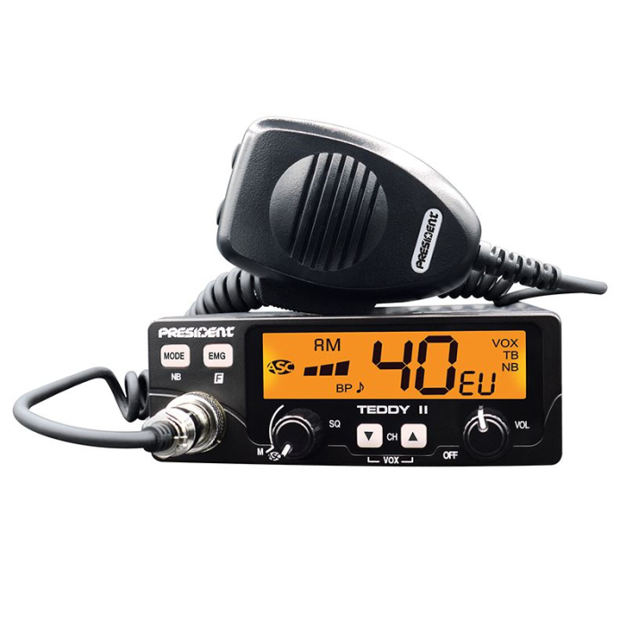 RADIO CB PRESIDENT TEDDY II ASC VOX 12V AM/FM [2]