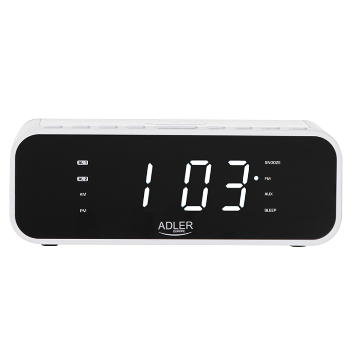 RADIO CU CEAS INCARCARE WIRELESS AD 1192 ALB ADLER [4]