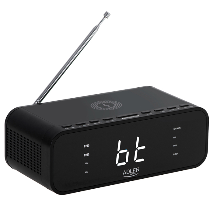 RADIO CU CEAS INCARCARE WIRELESS AD 1192 NEGRU ADLER [3]