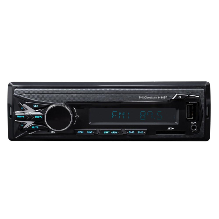 RADIO MP3 PLAYER AUTO DAB SI RDS PNI CLEMENTINE 8480BT 4X45W, 12/24V, CU SD, USB, AUX, RCA, BLUETOOTH SI USB 1.5A [12]