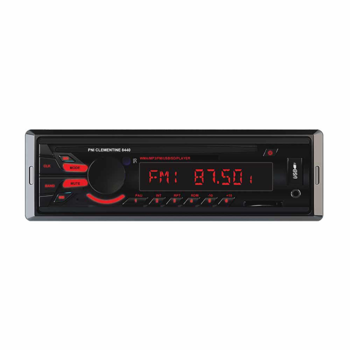 RADIO MP3 PLAYER AUTO PNI CLEMENTINE 8440, 4X45W, 12V, 1 DIN, CU SD, USB, AUX, RCA [2]