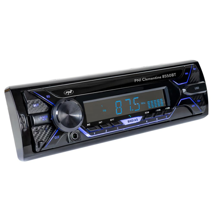 RADIO MP3 PLAYER AUTO PNI CLEMENTINE 8550BT, FATA DETASABILA, 4X45W, 12V, 1 DIN, CU SD, USB, AUX, RCA [4]