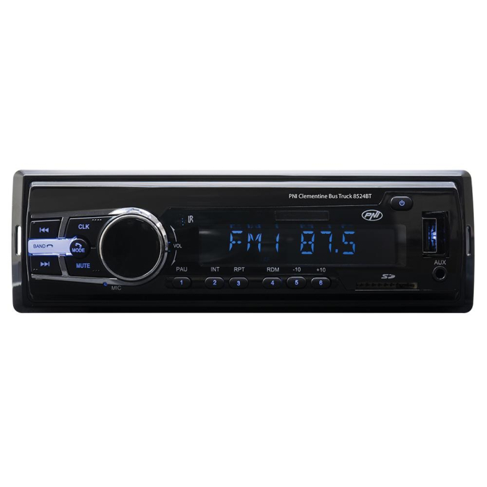 RADIO MP3 PLAYER AUTO PNI CLEMENTINE BUS TRUCK 8524BT RDS 4X45W 12V/24V CU SD, USB, AUX, RCA SI BLUETOOTH [3]