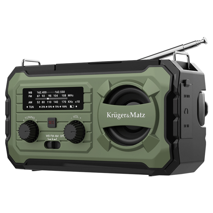 RADIO MULTIFUNCTIONAL SOLAR 10000MAH KRUGER&MA [6]