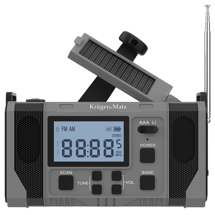 RADIO MULTIFUNCTIONAL SOLAR 10000MAH KRUGER&MA [7]