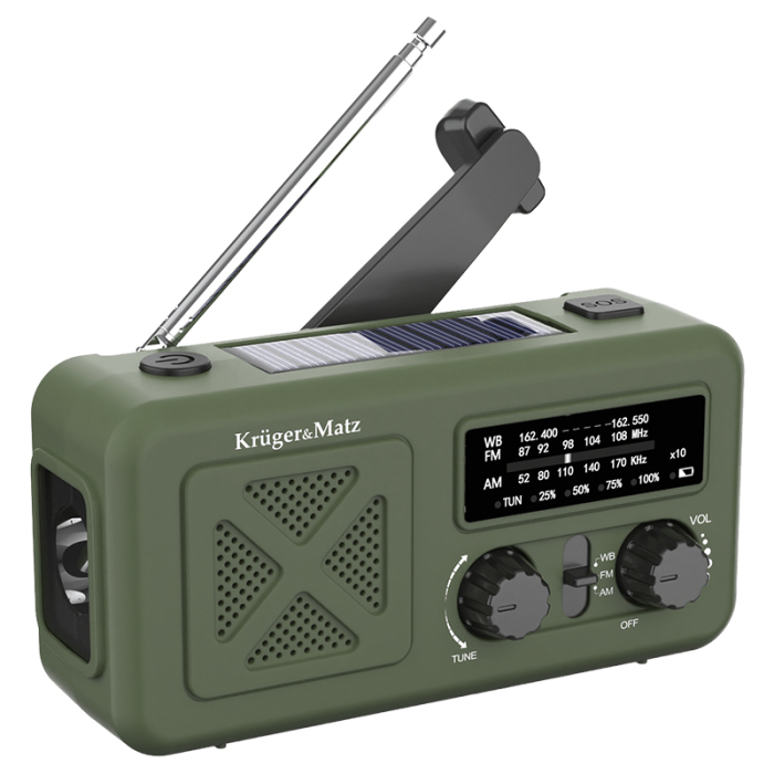 RADIO MULTIFUNCTIONAL SOLAR 2000MAH KRUGER&MA [2]