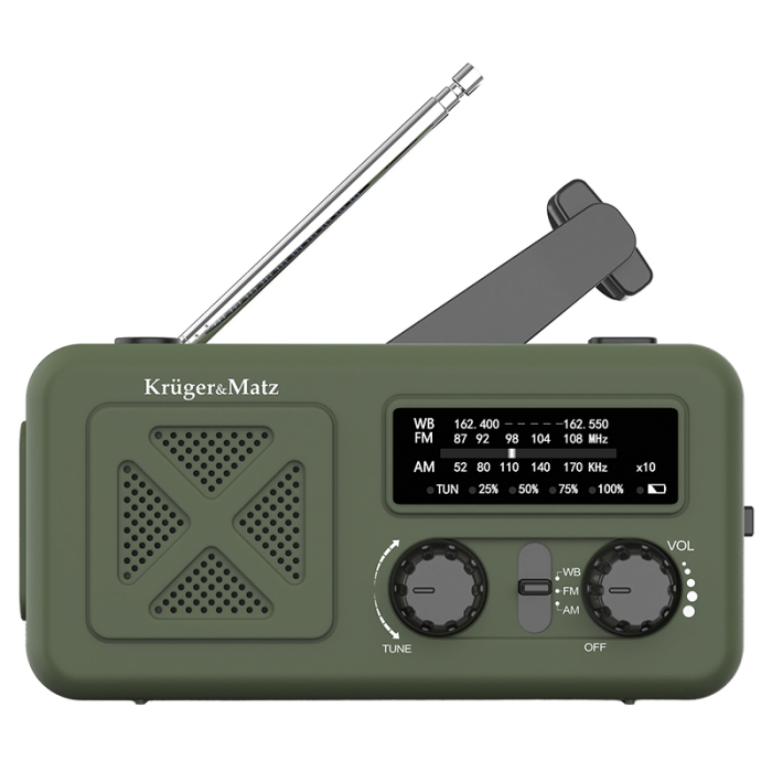 RADIO MULTIFUNCTIONAL SOLAR 2000MAH KRUGER&MA [7]