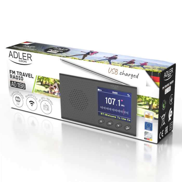RADIO PORTABIL CU CEAS AD 1198 ADLER [12]