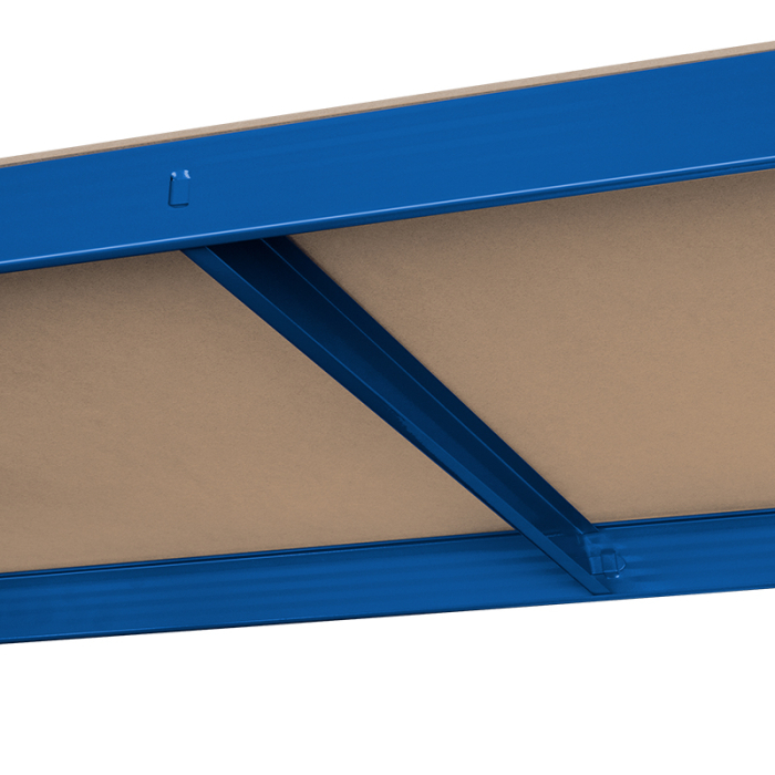 RAFT METALIC 5 POLITE 750K MDF 180X90X40 ALBASTRU REBEL [8]