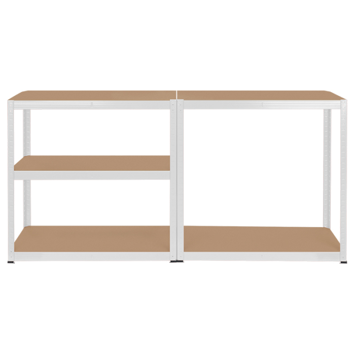 RAFT METALIC 5 POLITE 750KG MDF 180X90X40 ALB REBEL [6]