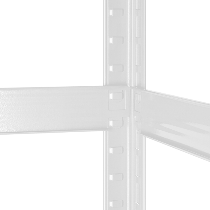 RAFT METALIC 5 POLITE 750KG MDF 180X90X40 ALB REBEL [7]