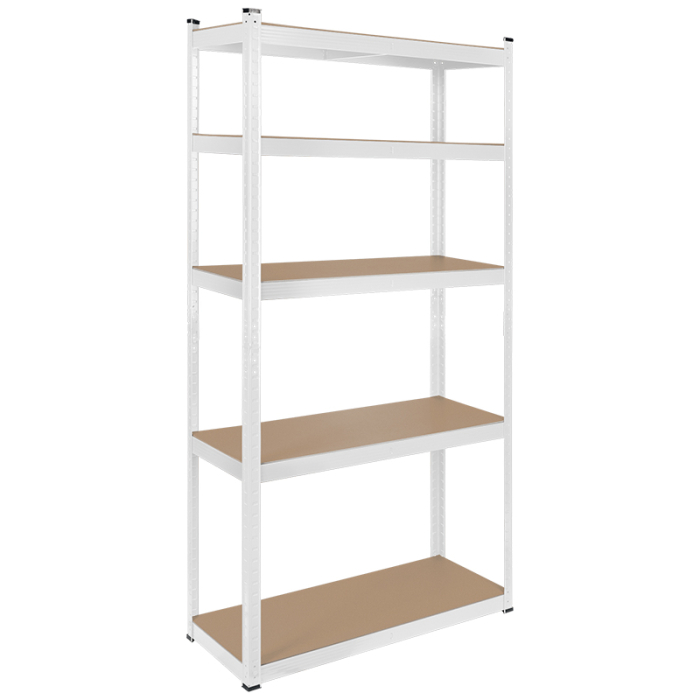 RAFT METALIC 5 POLITE 750KG MDF 180X90X40 ALB REBEL [2]