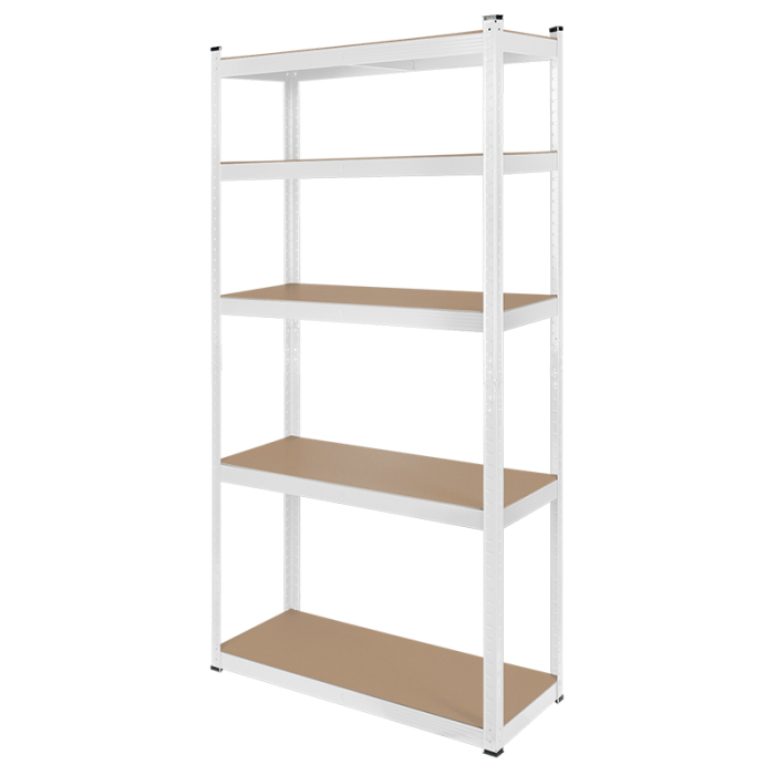 RAFT METALIC 5 POLITE 750KG MDF 180X90X40 ALB REBEL [3]