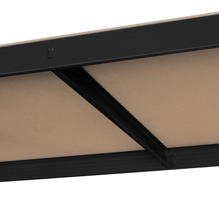 RAFT METALIC 5 POLITE 750KG MDF 180X90X40 NEGRU REBEL [8]