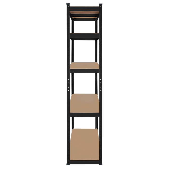 RAFT METALIC 5 POLITE 750KG MDF 180X90X40 NEGRU REBEL [5]