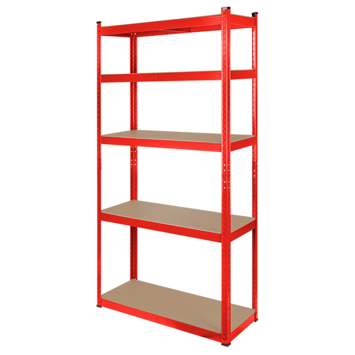 RAFT METALIC 5 POLITE 750KG MDF 180X90X40 ROSU REBEL [3]
