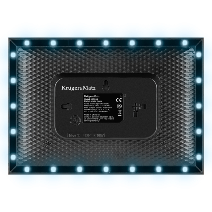 RAMA FOTO DIGITALA WIFI 10.1 FRAMEO AMBILIGHT KRUGER&MA [13]