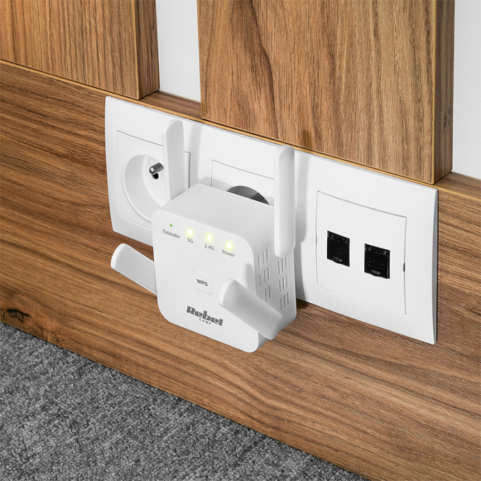 RANGE EXTENDER REPEATER DUAL BAND 300MBPS REBEL [8]