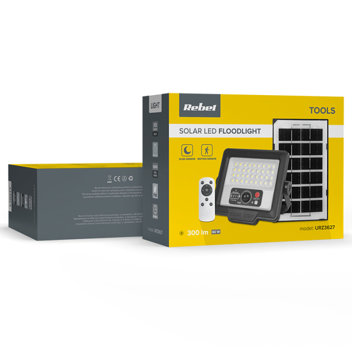 REFLECTOR LED 60W 6500 PANOU SOLAR 4W TELECOMANDA REBEL [9]