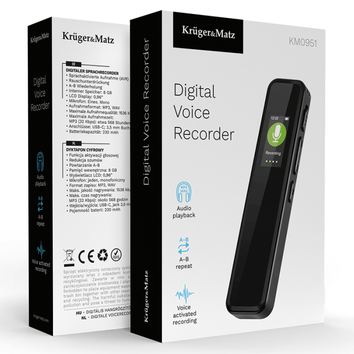 REPORTOFON DIGITAL 8GB 230MAH KRUGER&MATZ [12]