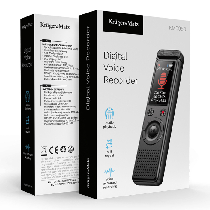 REPORTOFON DIGITAL 8GB 600MAH KRUGER&MATZ [13]