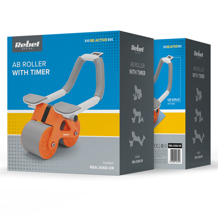 ROATA ABDOMINALA CRONOMENTRU AB WHEEL PORTOCALIE REBEL [7]