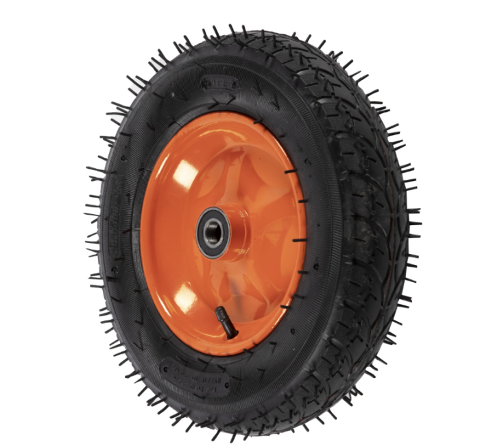 Roata roaba Micul Fermier 3.50-8, janta portocalie [3]