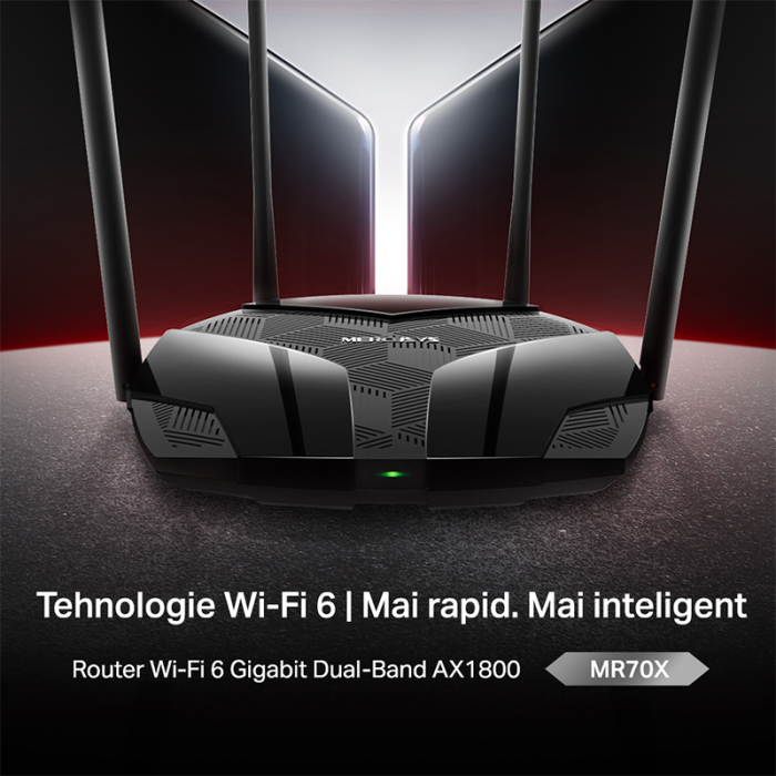 ROUTER 4 PORTURI GIGABIT WI-FI 6 AC1800 MERCUSYS [10]