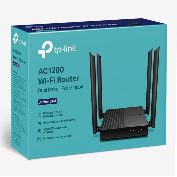 ROUTER WIRELESS GIGABIT AC1200 ARCHER C64 TP-LINK [4]