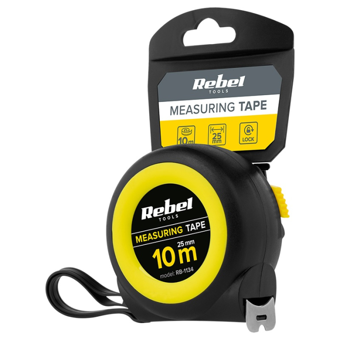 RULETA METALICA 25MM 10M REBEL [4]