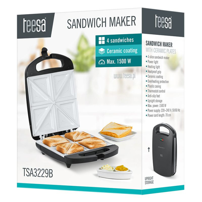 SANDWICH MAKER CERAMIC TEESA [5]