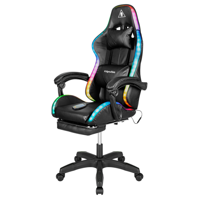 SCAUN GAMING GX-150 NEGRU LED MASAJ KRUGER&MATZ [2]