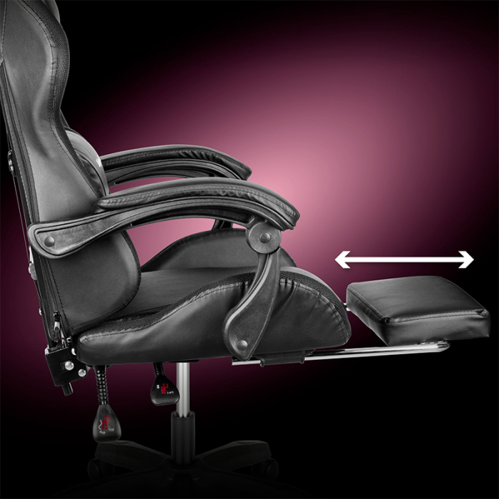 SCAUN GAMING GX-150 NEGRU LED MASAJ KRUGER&MATZ [7]