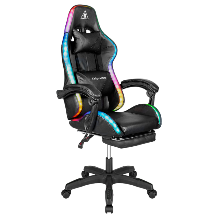 SCAUN GAMING GX-150 NEGRU LED MASAJ KRUGER&MATZ [9]