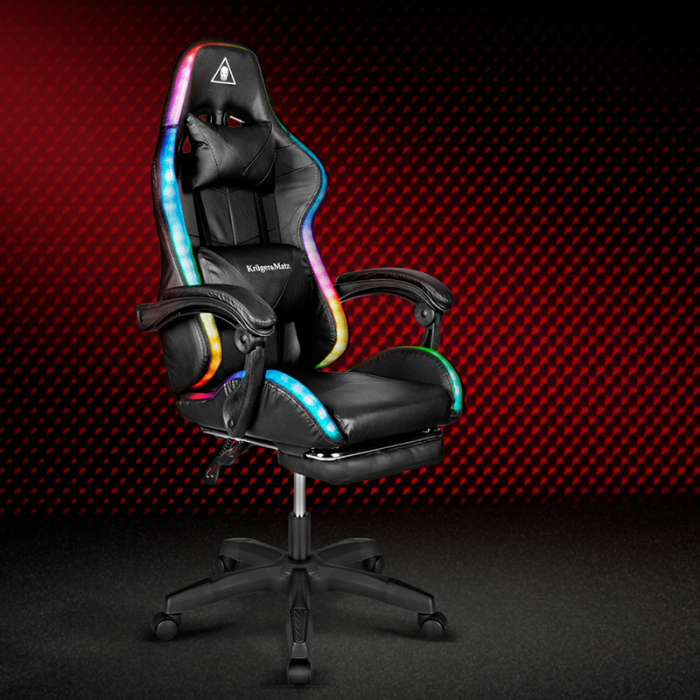 SCAUN GAMING GX-150 NEGRU LED MASAJ KRUGER&MATZ [8]