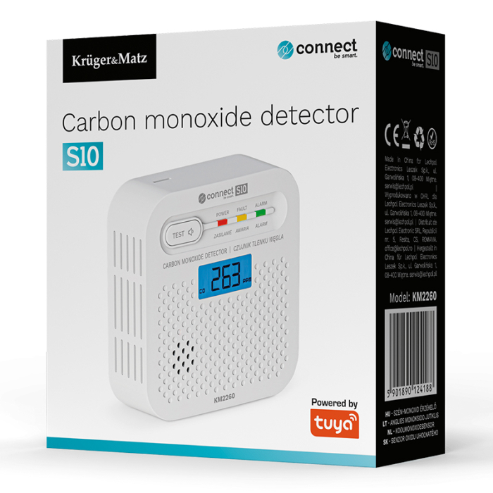 SENZOR MONOXID DE CARBON CONNECT S10 TUYA KRUGER&MATZ [8]