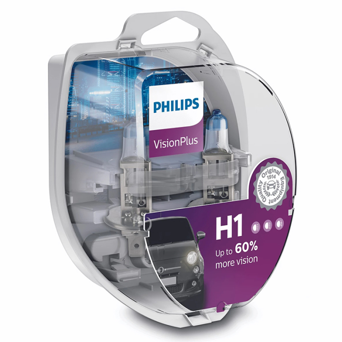 SET 2 BECURI AUTO H1 VISION PLUS PHILIPS [2]
