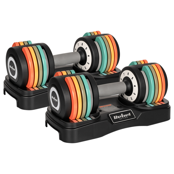 SET 2X GANTERA FONTA REGLABILA 1KG 2X10KG REBEL ACTIVE [2]