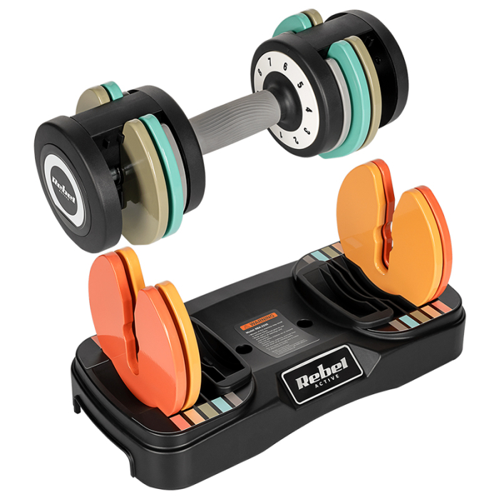 SET 2X GANTERA FONTA REGLABILA 1KG 2X10KG REBEL ACTIVE [8]