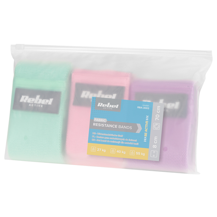 SET 3 BENZI ELASTICE MATERIAL TEXTIL REBEL ACTIVE [7]