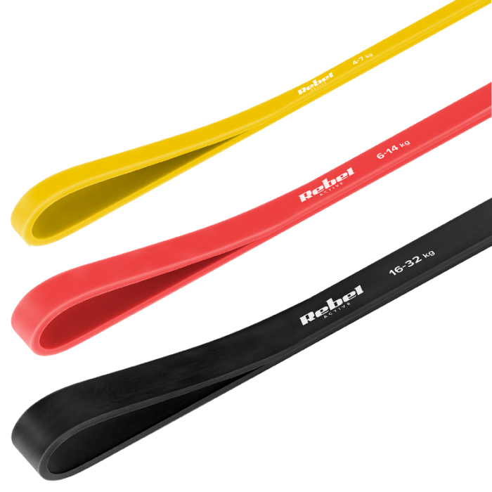 SET 3 BENZI ELASTICE POWER BAND 4-32KG REBEL ACTIVE [3]