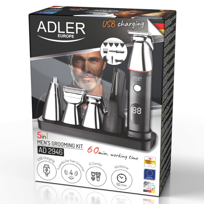SET 5 IN 1 TRIMMER CU AFISAJ LED AD 2946 ADLER [4]