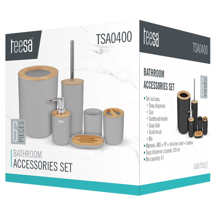 SET 6 ACCESORII BAIE GRI TEESA [13]