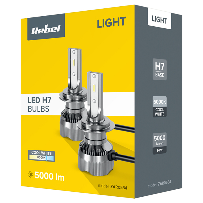 SET BECURI LED AUTO H7 50W REBEL [5]