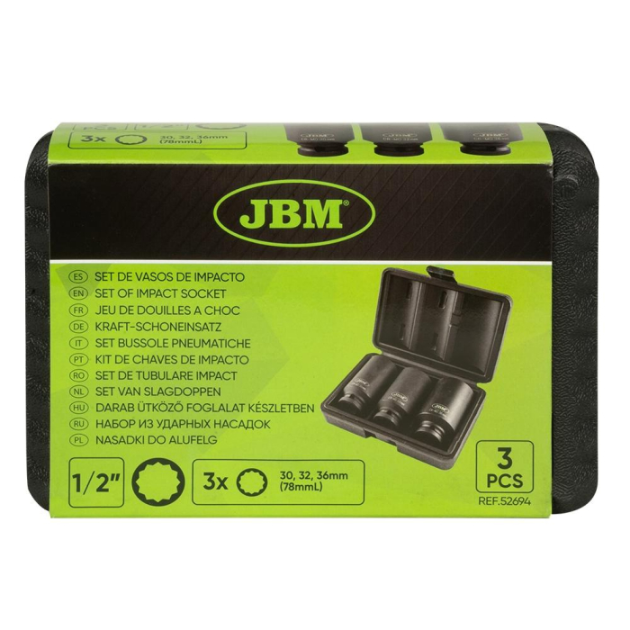 SET DE 3 TUBULARE XZN DE 1/2` JBM [11]