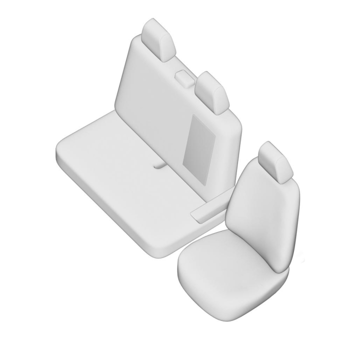 SET HUSE SCAUN UMBRELLA PENTRU MERCEDES SPRINTER (2+1) 2007-2018 [2]